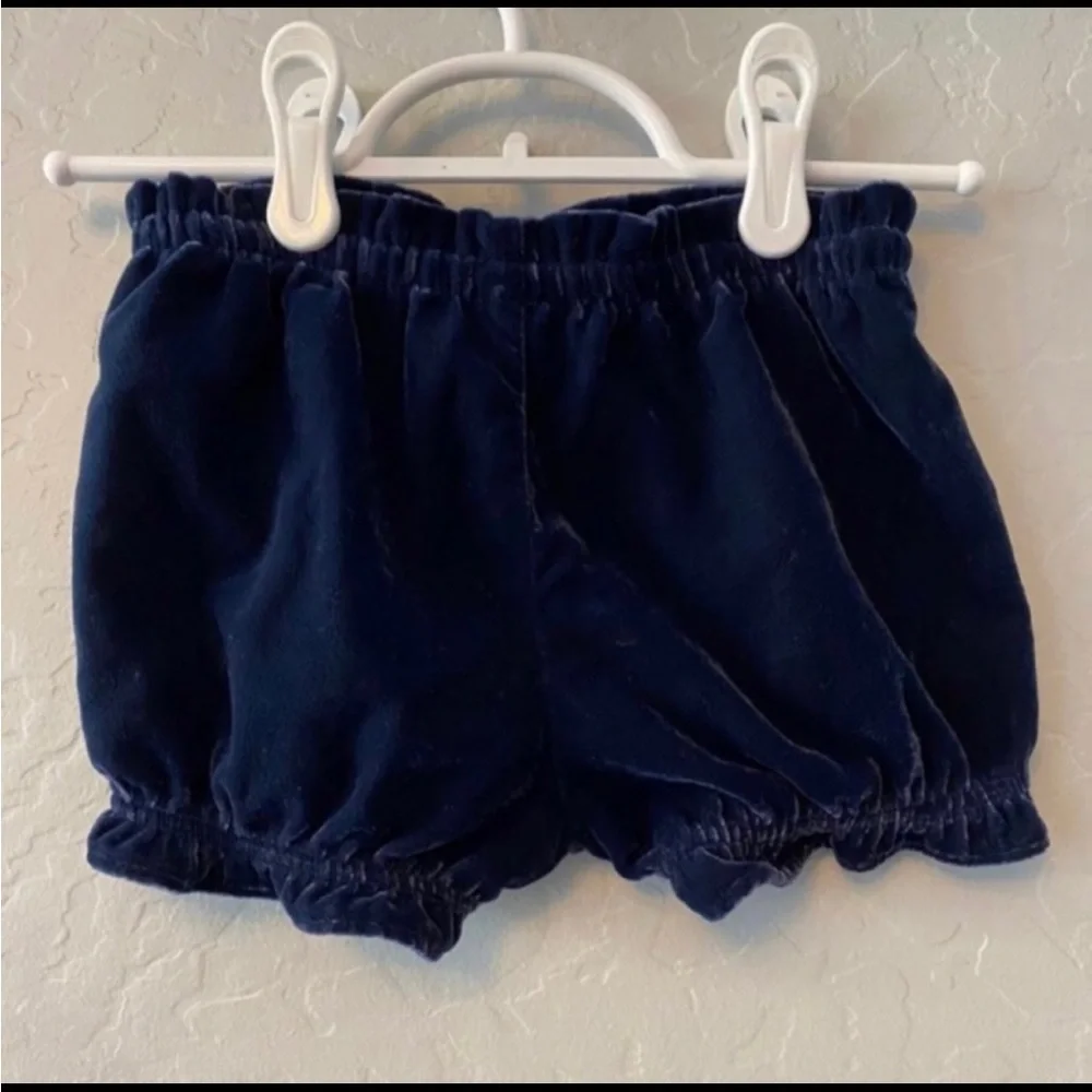 Gymboree navy floral dress with velvet bloomers size 3T